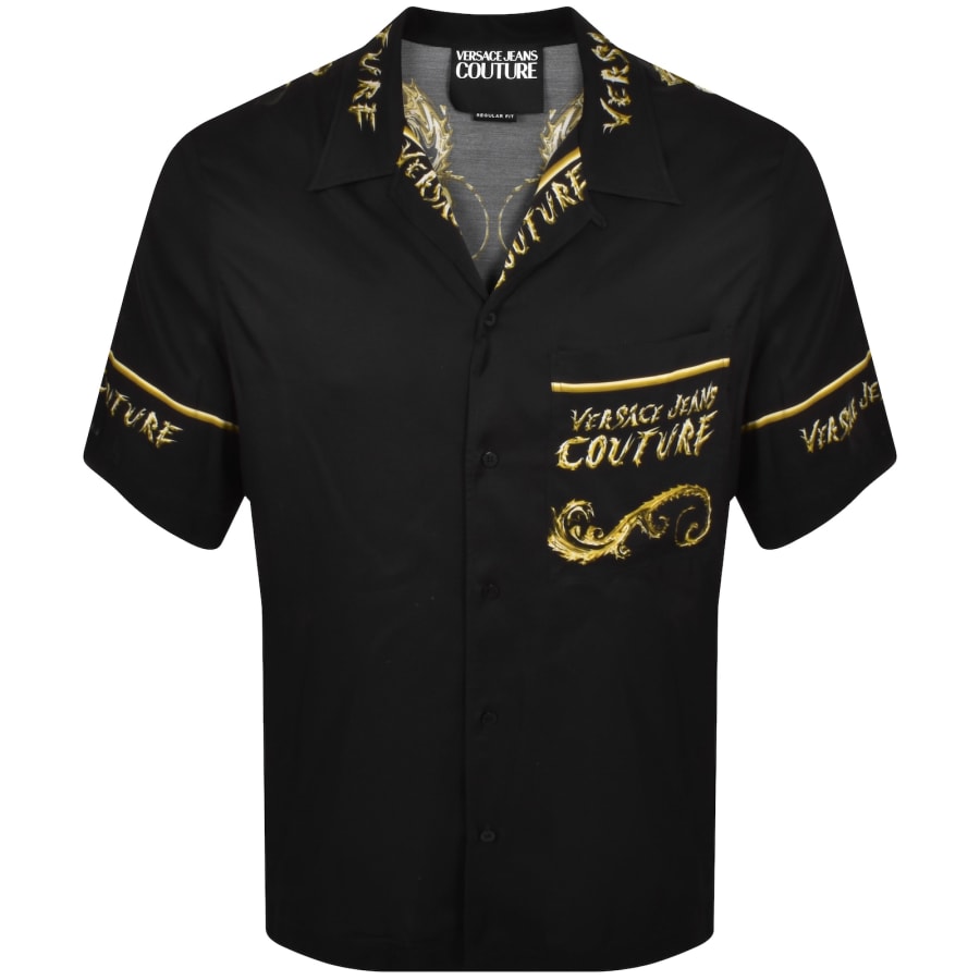 V-Emblem Metallic Logo T-Shirt | VERSACE US